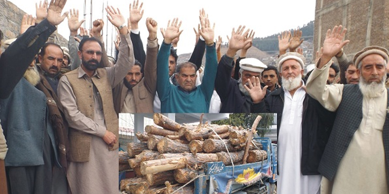 Locals stage protest against dist govt in swat